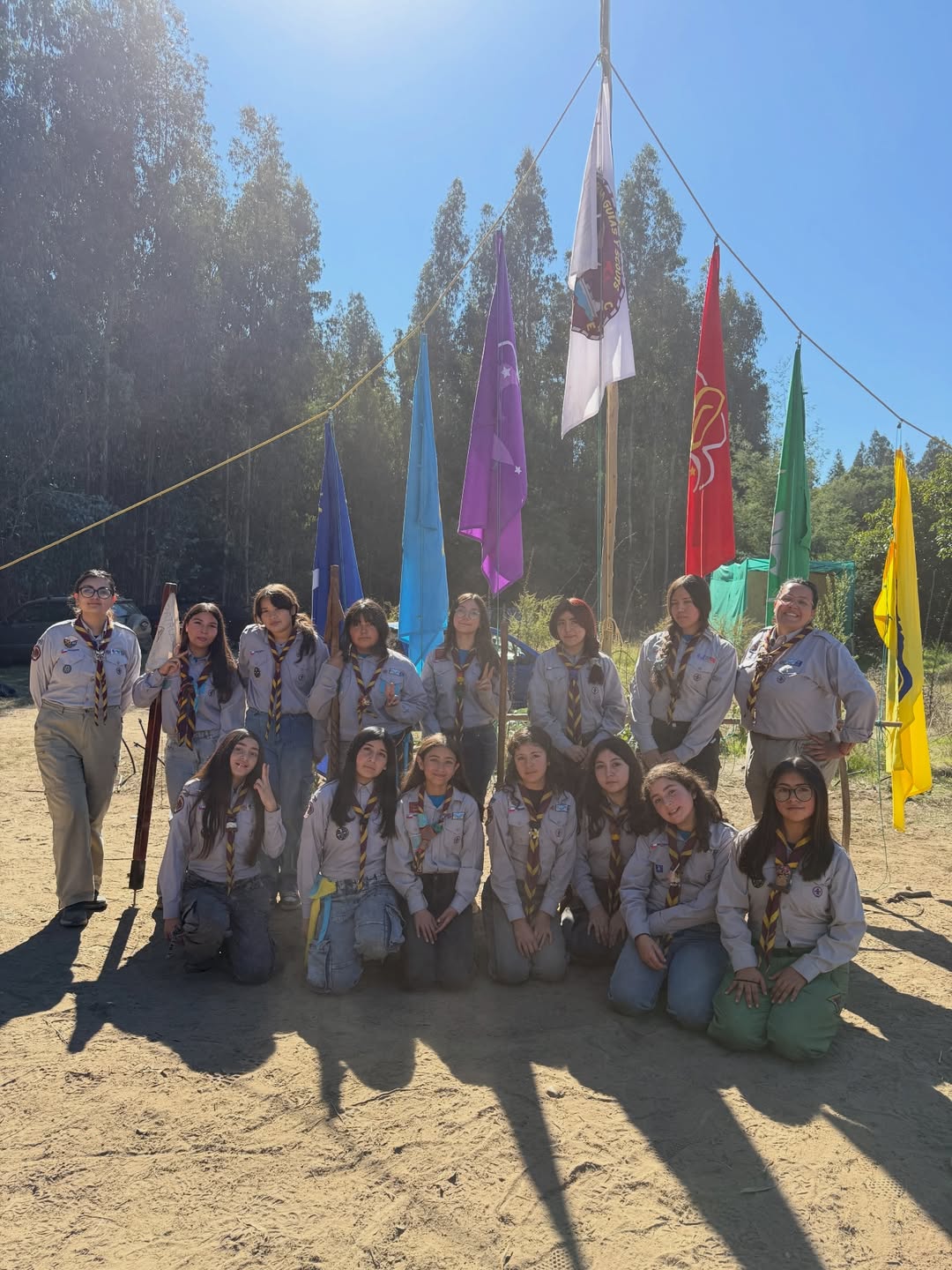 Guías en campamento