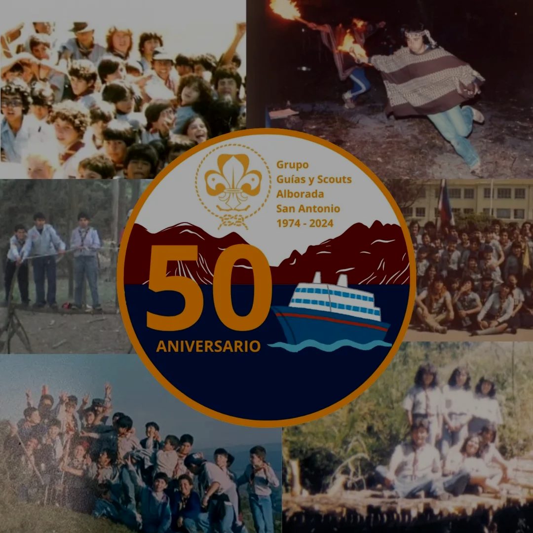 Grupo scout reunido